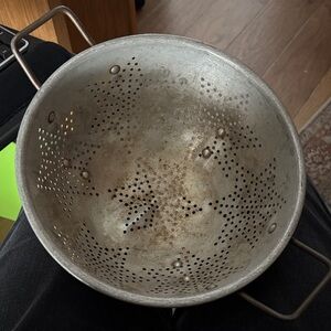 Vintage Mirro Metal Colander with Star Design